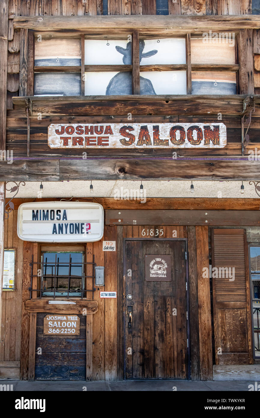 Joshua Tree Saloon in Yucca Valley, California Foto Stock