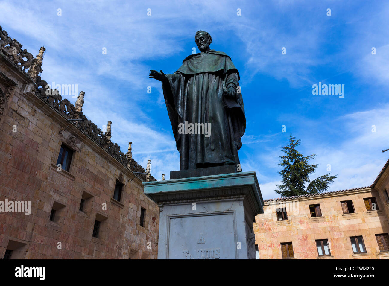 Fray Luis de Leon, Salamanca Città, provincia di Salamanca, Castilla y Leon, Spagna, Europa Foto Stock