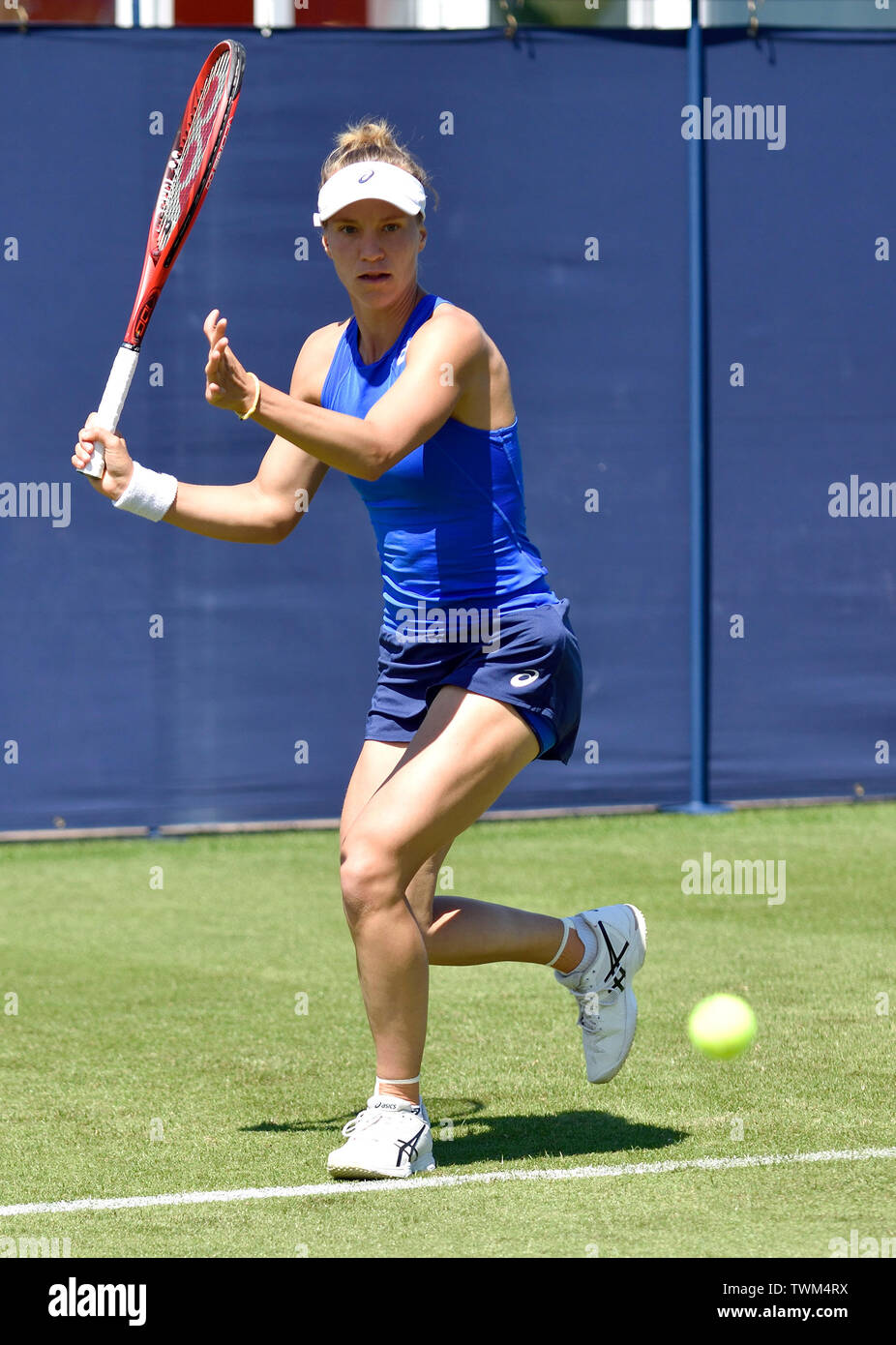 Viktorija Golubic (sui) giocando a la prima giornata di prove per il Signore sceglie la natura internazionale della valle in Devonshire Park, Eastbourne. Il 21 giugno, 2019 Foto Stock