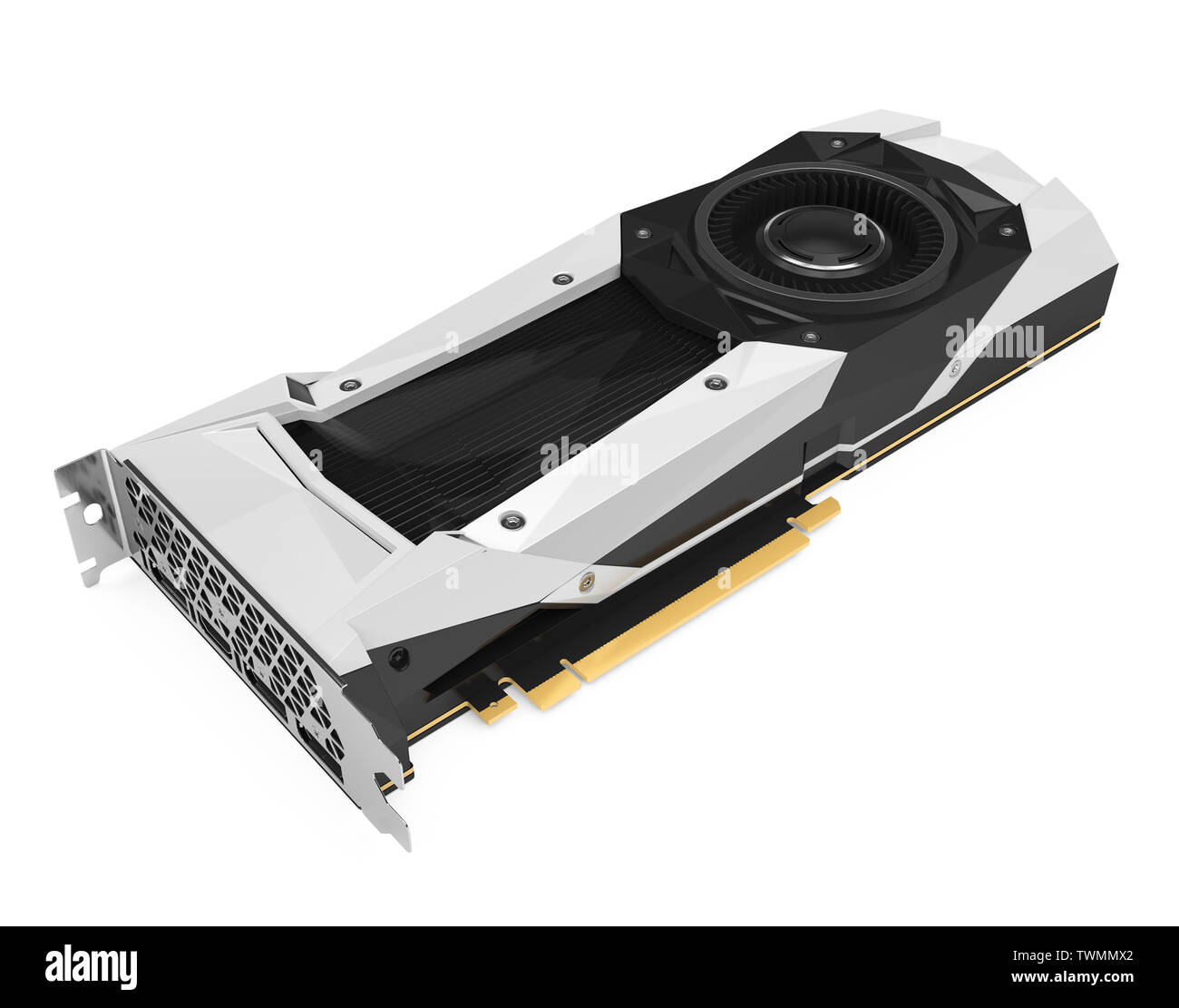 Computer Graphics Card isolato Foto Stock