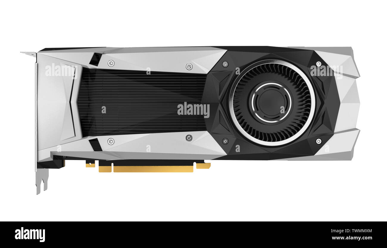 Computer Graphics Card isolato Foto Stock