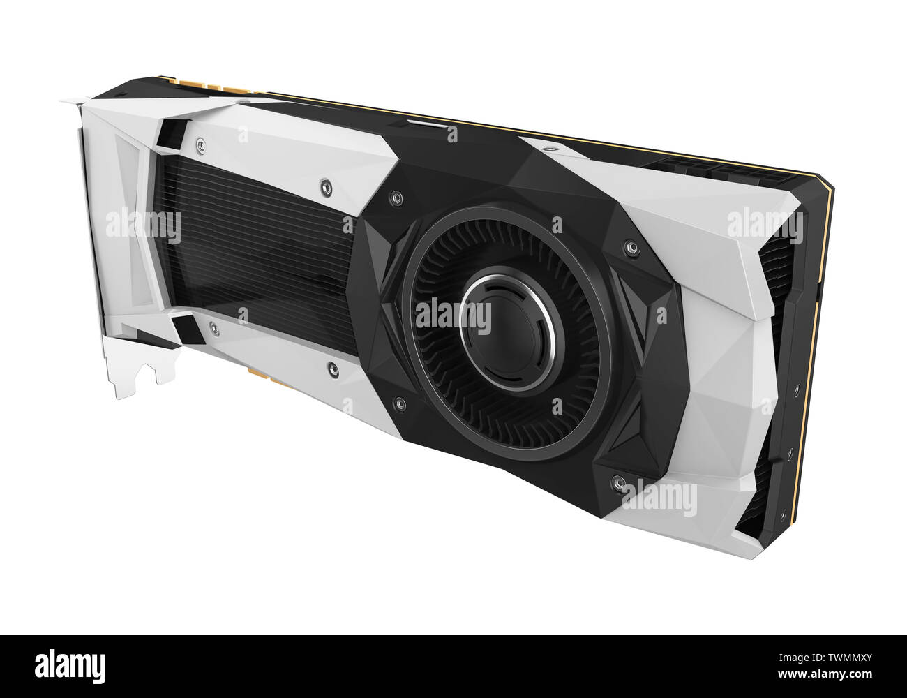 Computer Graphics Card isolato Foto Stock
