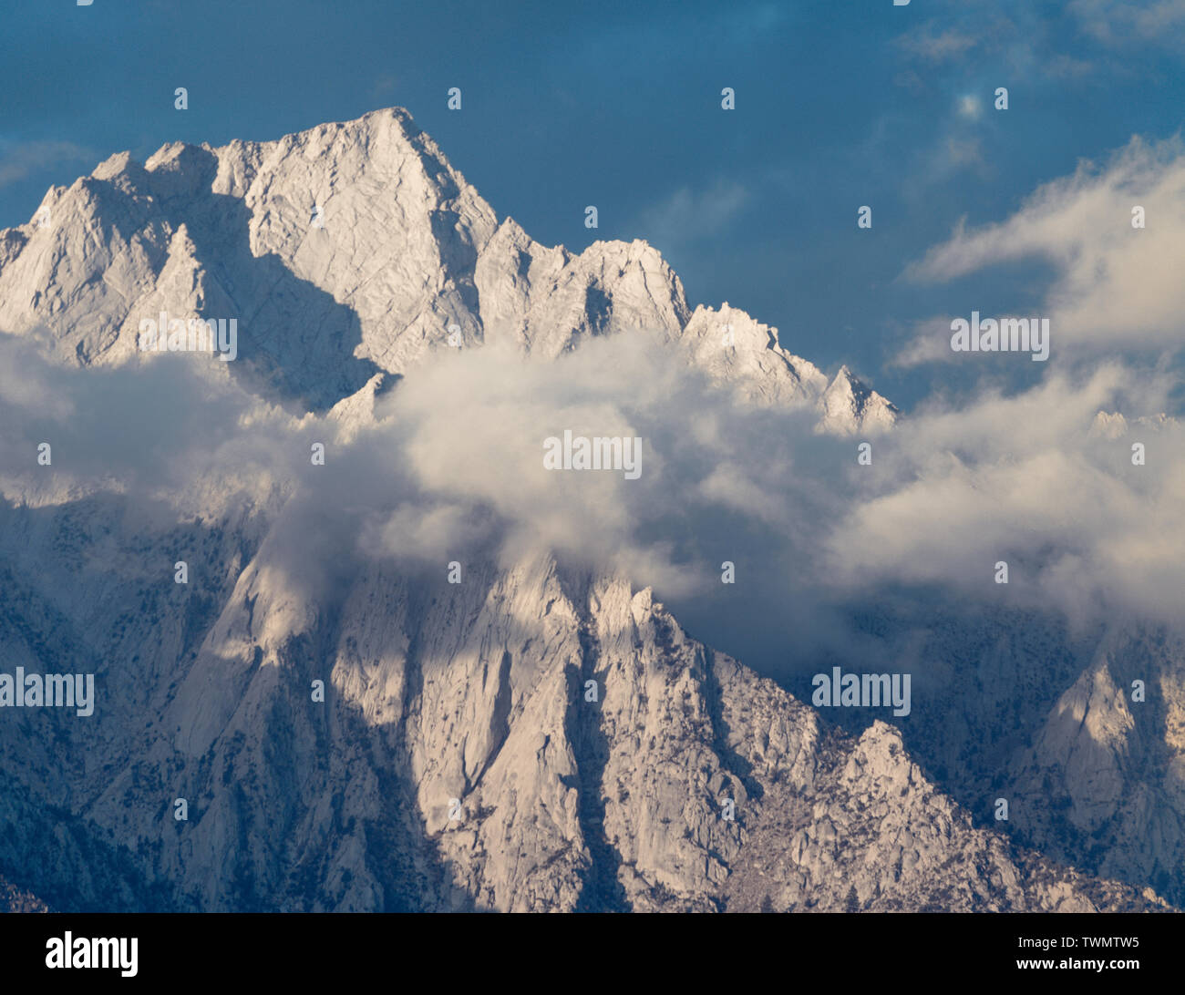 Lone Pine Peak Eastern Sierra Nevada, montagne California Foto Stock