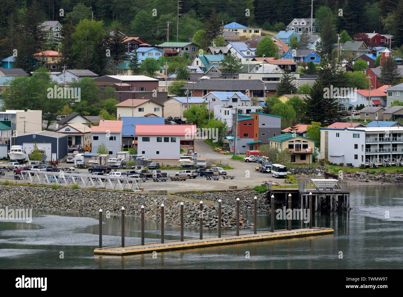 Isola di Douglas, Juneau, Alaska, STATI UNITI D'AMERICA Foto Stock