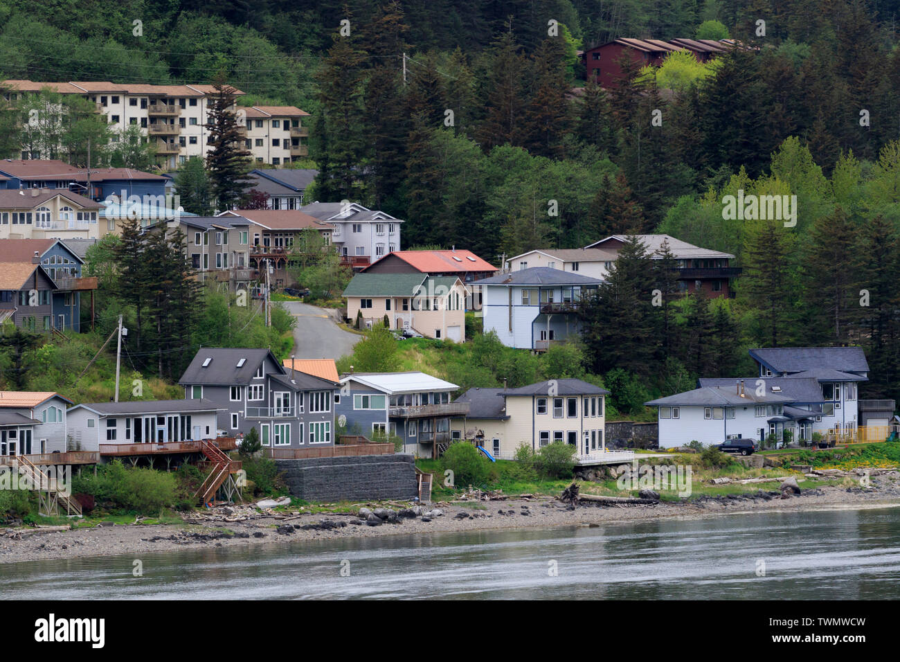 Isola di Douglas, Juneau, Alaska, STATI UNITI D'AMERICA Foto Stock