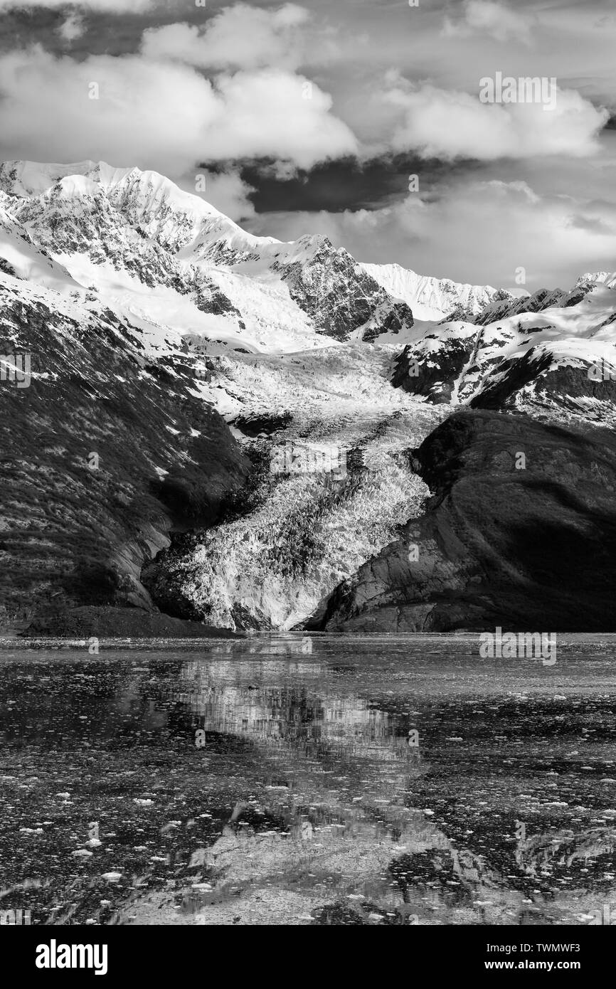 Ghiacciaio nel fiordo di College, a sud-est di Alaska, STATI UNITI D'AMERICA Foto Stock