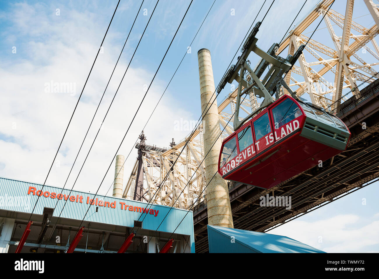 Roosevelt Island Tram, New York City Foto Stock