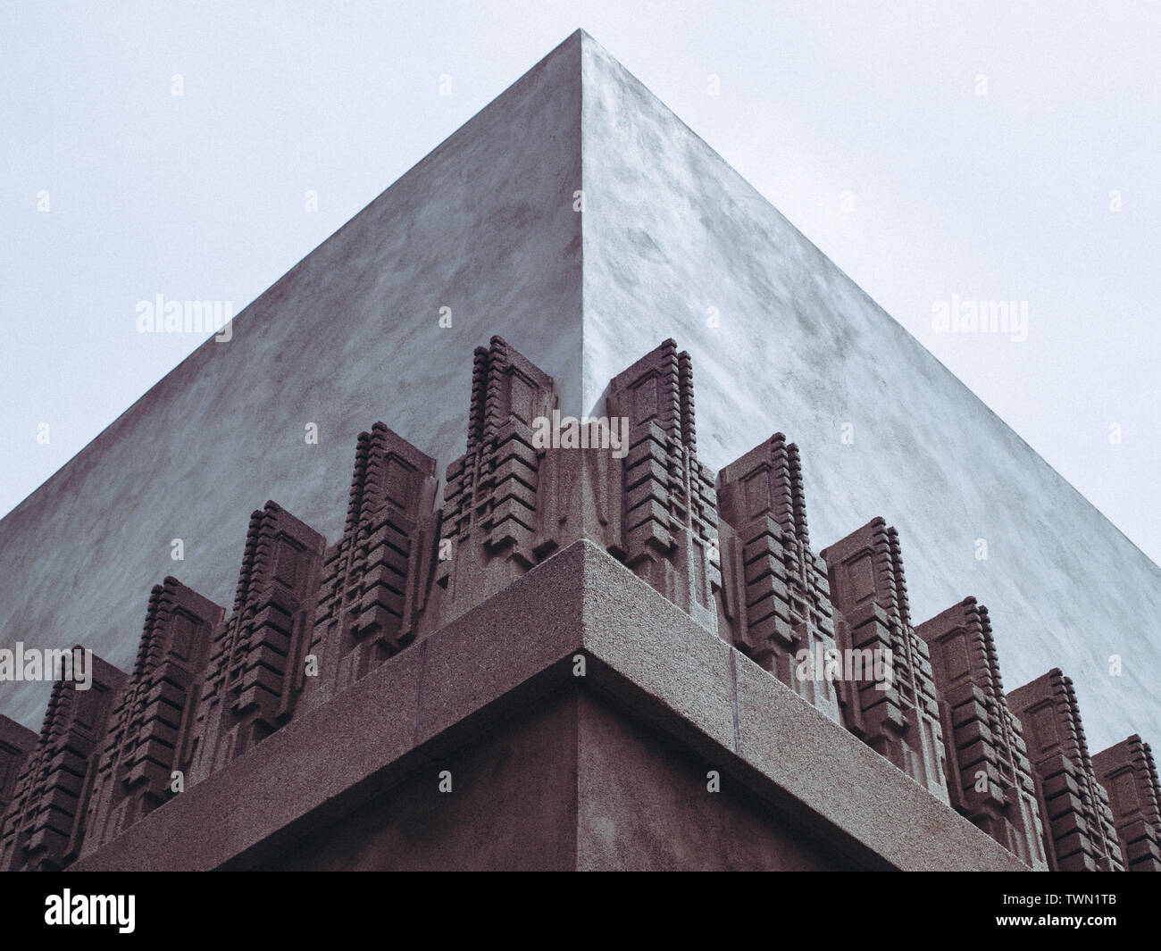 Hollyhock House, Los Angeles California Stati Uniti Foto Stock