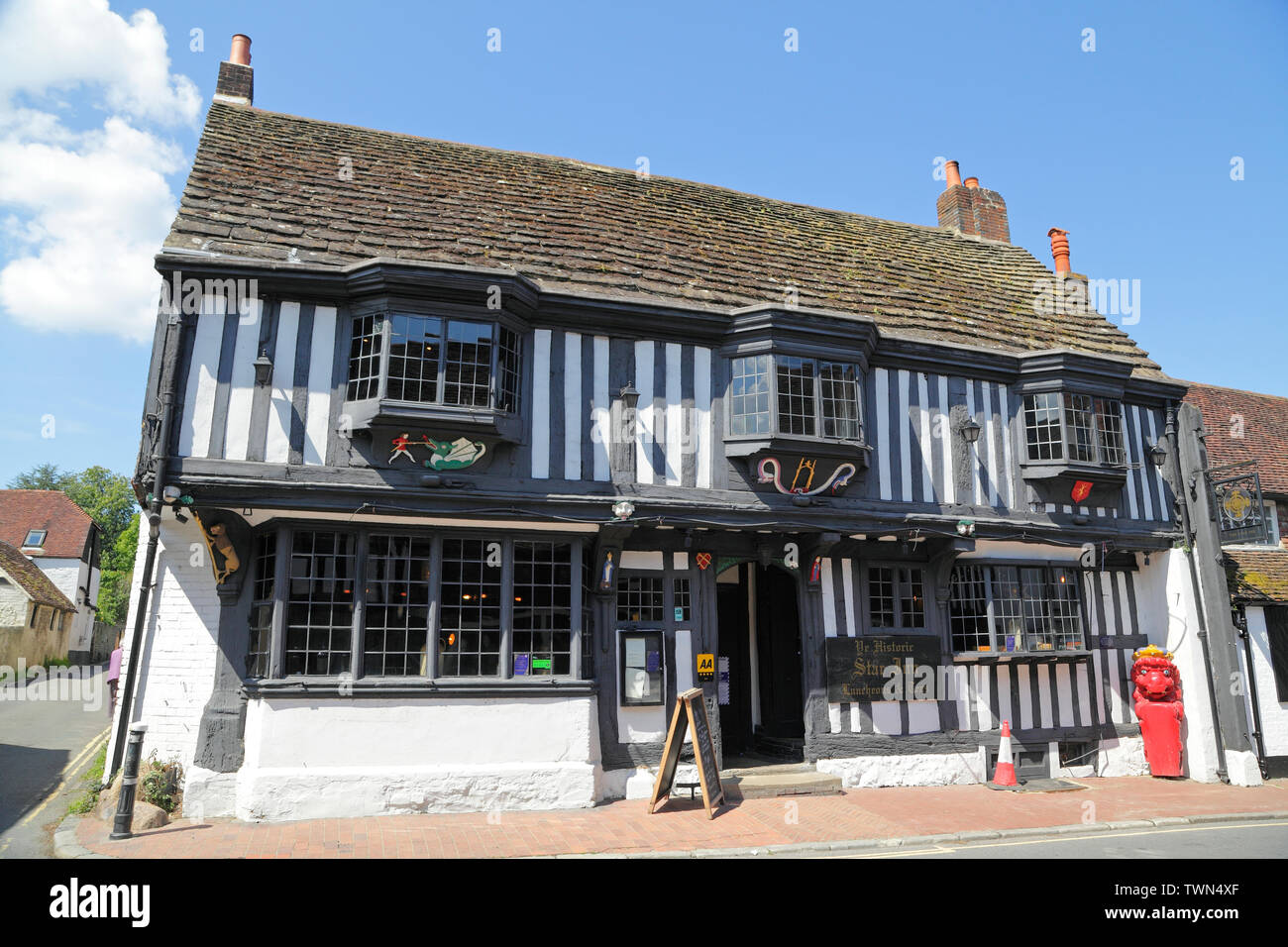Lo Star Inn, Alfriston, East Sussex, Regno Unito Foto Stock