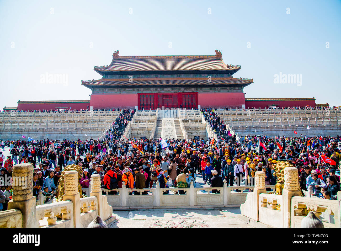 Sala della suprema armonia nella città di forbiden a Pechino Foto Stock