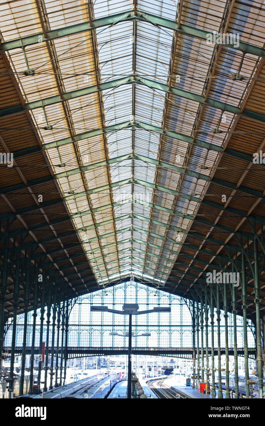 Stazione ferroviaria Nord, Paris, Francia Foto Stock