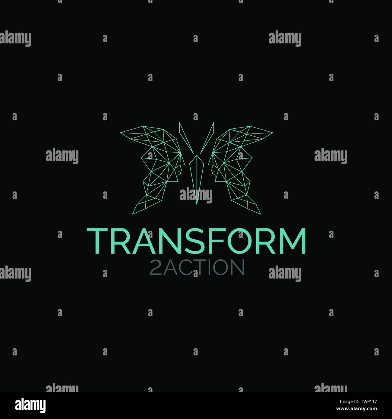 Il logo di una dolce farfalla. Vettori completo, questo logo possono essere facilmente ridimensionate e i colori possono essere modificati per adattarsi al vostro progetto Illustrazione Vettoriale