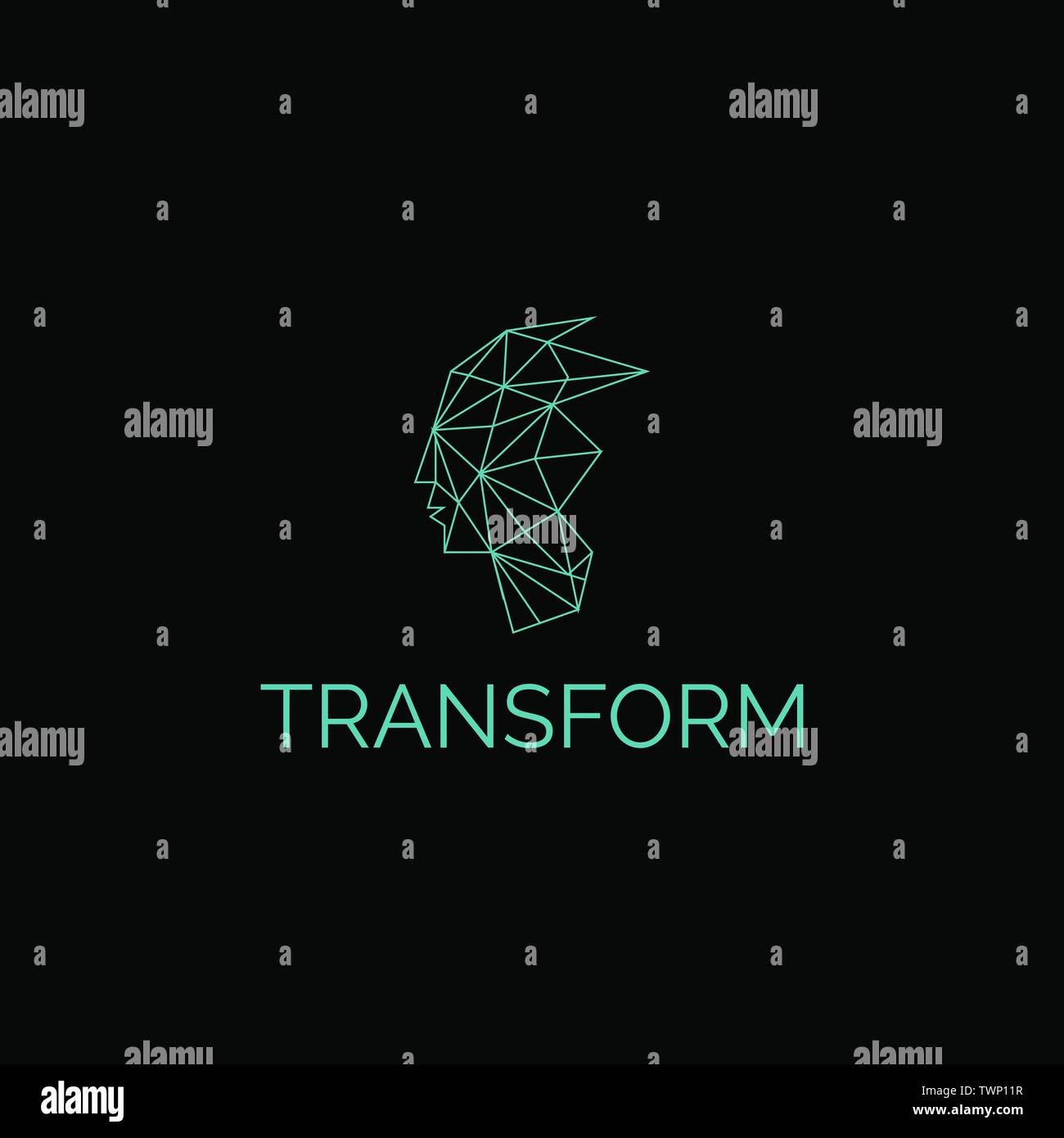 Questo logo design per tutte le attività creative.logo eccellente,semplice e unico concetto. Illustrazione Vettoriale