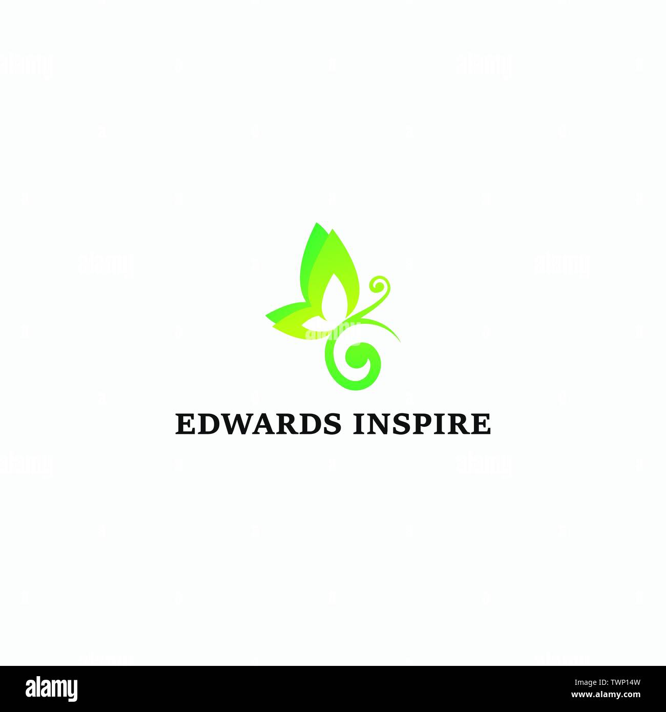 Il logo di una dolce farfalla. Vettori completo, questo logo possono essere facilmente ridimensionate e i colori possono essere modificati per adattarsi al vostro progetto Illustrazione Vettoriale