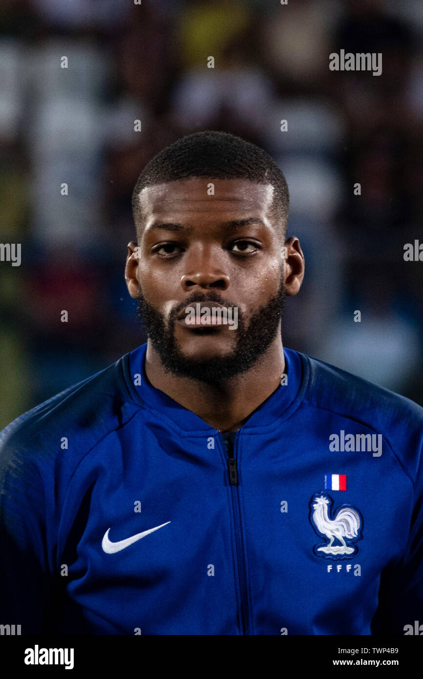 Olivier Ntcham (Francia) durante UEFA EURO sotto 21 Italia 2019 gruppo C match tra Francia 1-0 Croazia a San Marino allo stadio di Serravalle, RSM , giugno 21, 2019. (Foto di Maurizio Borsari/AFLO) Foto Stock