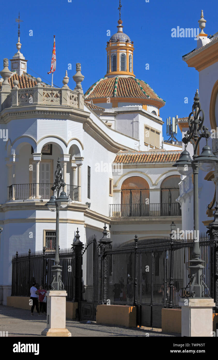 Spagna; Andalusia; Siviglia; Plaza de Toros Maestranza, Bullring, Foto Stock