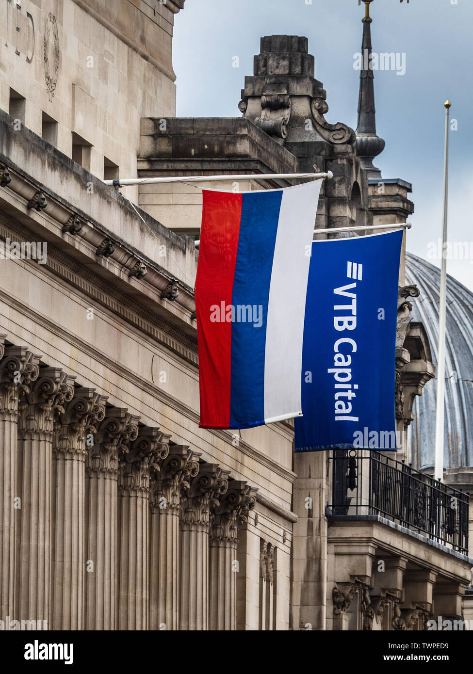 VTB Capital - Russo Investment Bank office in Cornhill nella City di Londra, il quartiere finanziario di Londra Foto Stock