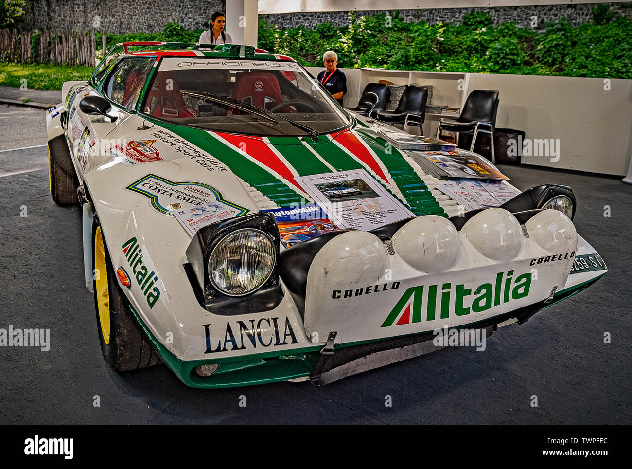 Torino Piemonte, Italia. Il 22 giugno 2019. Italia Piemonte Torino parco del Valentino Auto Show 2019 - Lancia Stratos Credito: Davvero Facile Star/Alamy Live News Credito: Davvero Facile Star/Alamy Live News Foto Stock