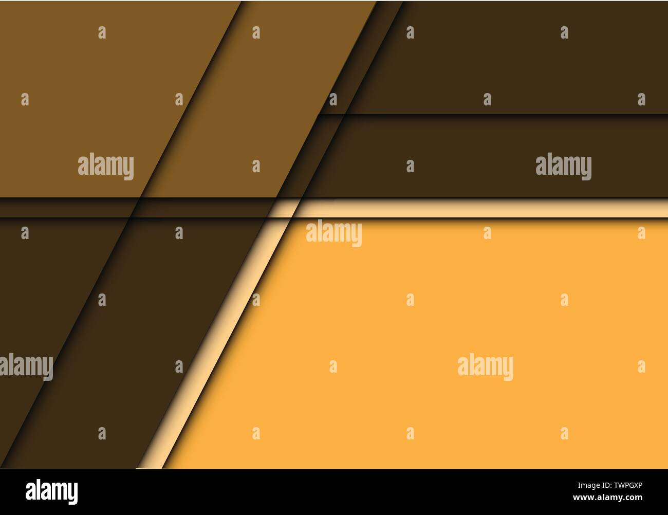 Quadratino astratto in tonalità gialla con design a spazio vuoto, moderna illustrazione vettoriale futuristica di sfondo. Illustrazione Vettoriale