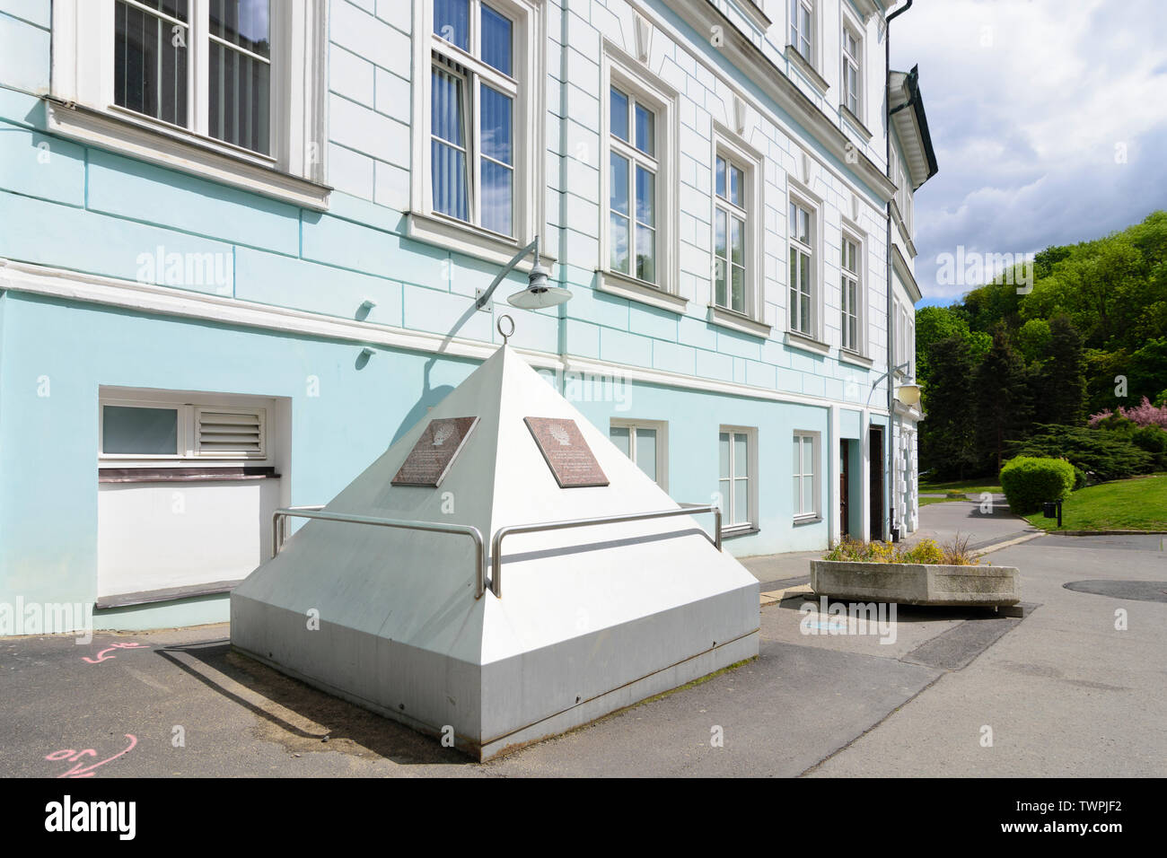 Teplice (Teplitz): fonte primaria "Pravridlo' in , Ustecky, Aussiger Regione Usti nad Labem Regione, ceco Foto Stock