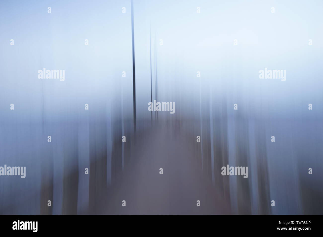 Abstract impressionistica vista del molo di pesca in tropicale Charlotte Harbor, Florida Foto Stock