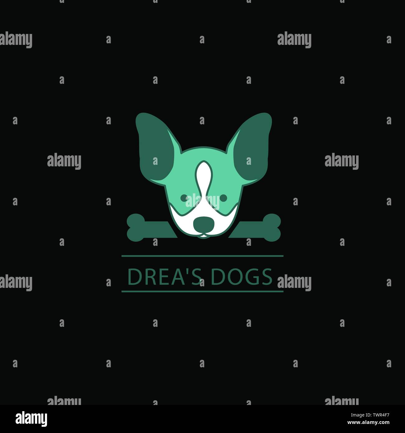 Cari Deer Logo. Un semplice, versatile, moderno e logo multiuso. Illustrazione Vettoriale