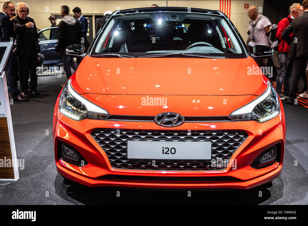 Parigi, Francia, ottobre 04, 2018 nuova Hyundai mi20 a Mondial Motor Show di Parigi, 2 gen, lifting, suv prodotta da Hyundai Foto Stock