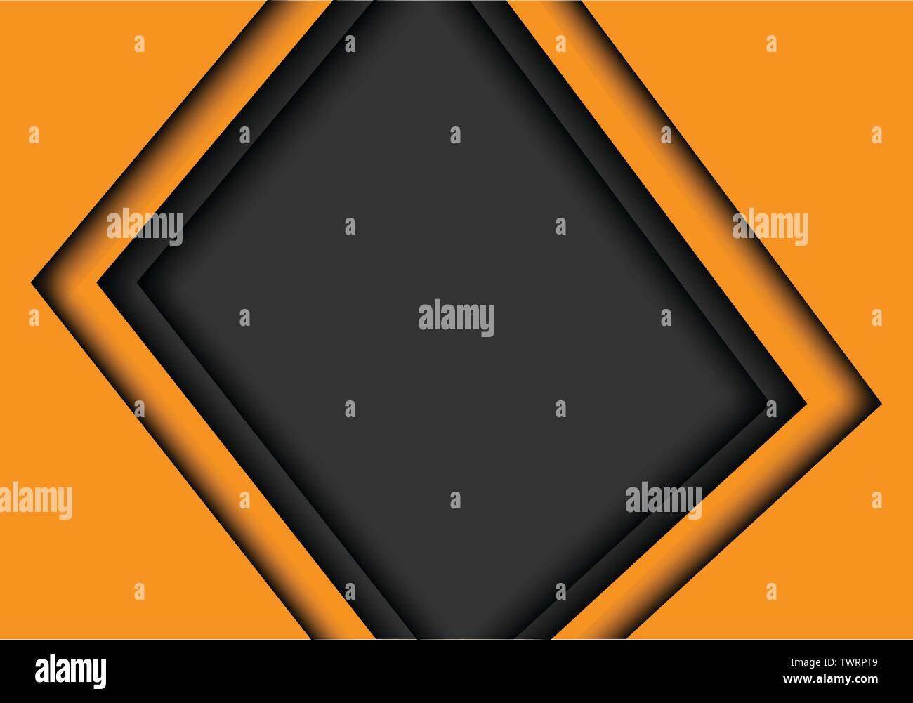 Grigio astratto dello spazio vuoto freccia gialla moderno design futuristico vettore sfondo immagine. Illustrazione Vettoriale