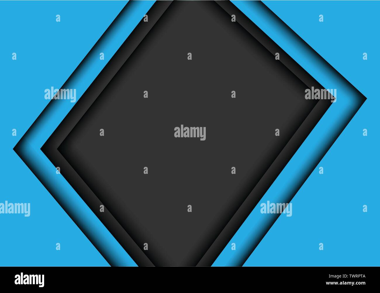 Grigio astratto dello spazio vuoto freccia blu design moderno sfondo futuristico illustrazione vettoriale. Illustrazione Vettoriale