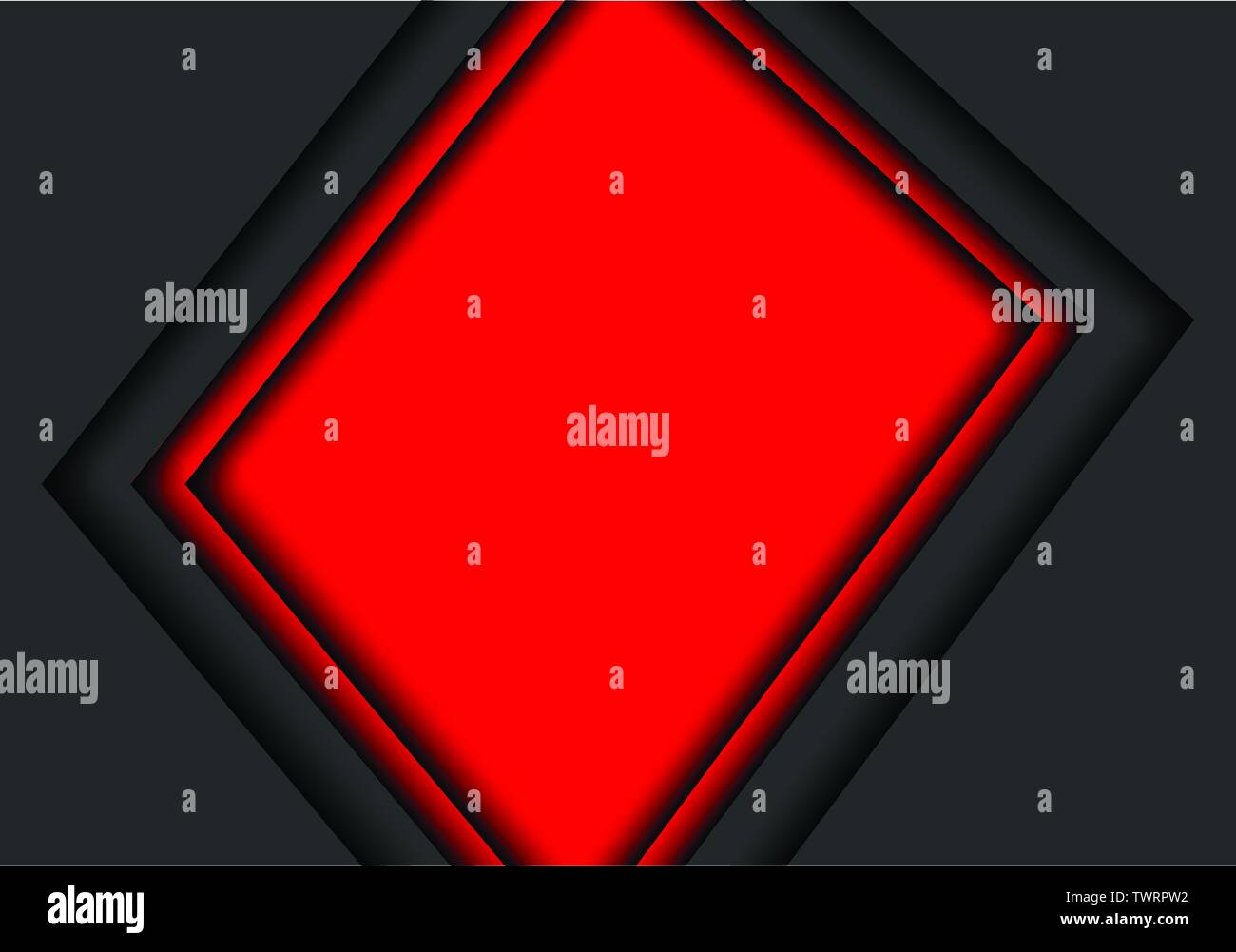 Grigio astratto dello spazio vuoto freccia rossa design moderno sfondo futuristico illustrazione vettoriale. Illustrazione Vettoriale