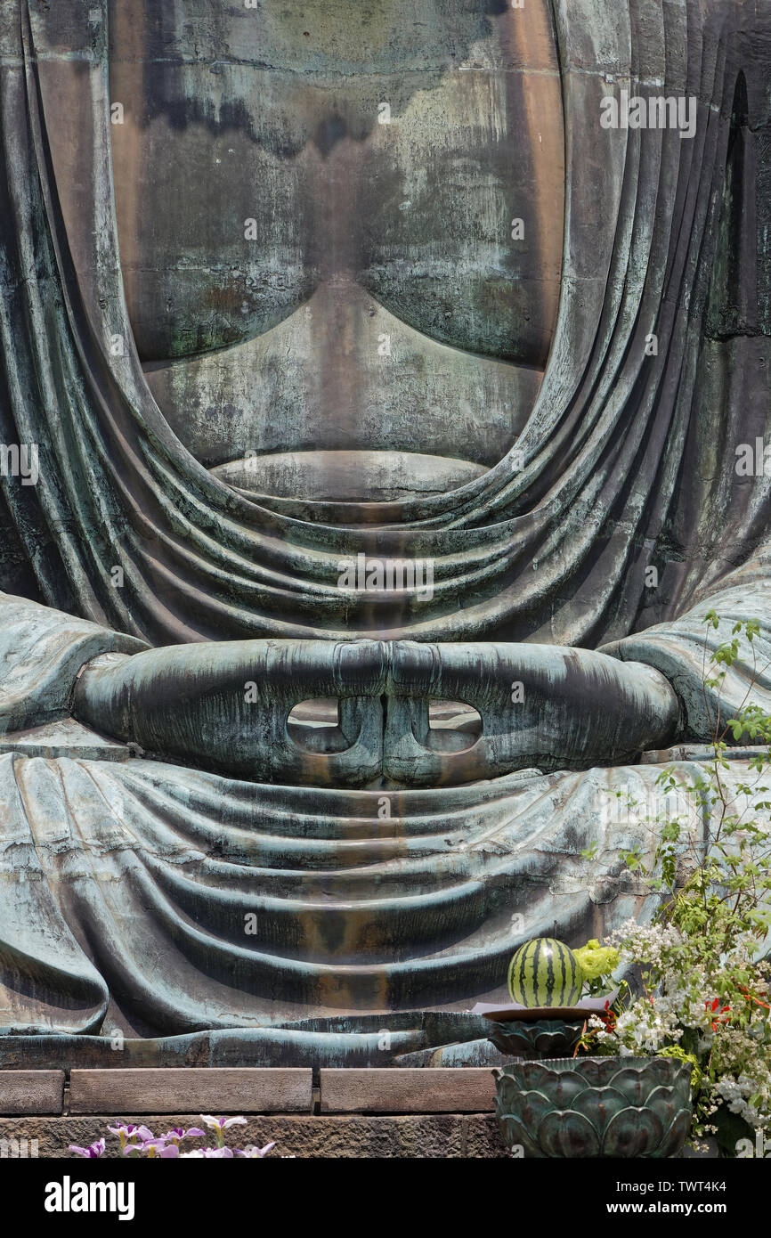 Il grande Buddha di Kotoku-in a Kamakura, Giappone Foto Stock