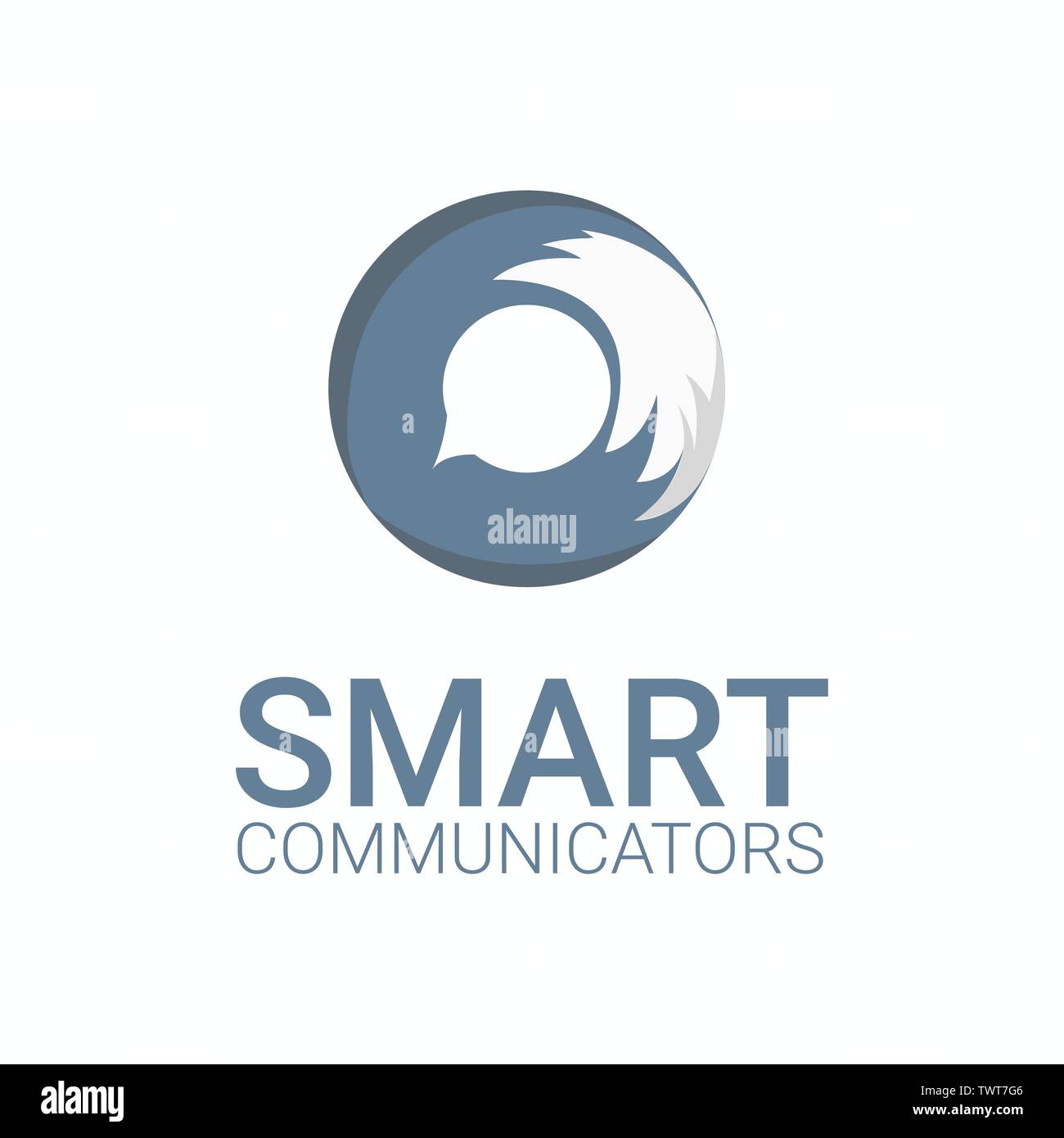 Il logo di Fox Template.Questo logo design adatto per affari, fox, animale, arancio, studio, intrattenimento, media, ecc Illustrazione Vettoriale