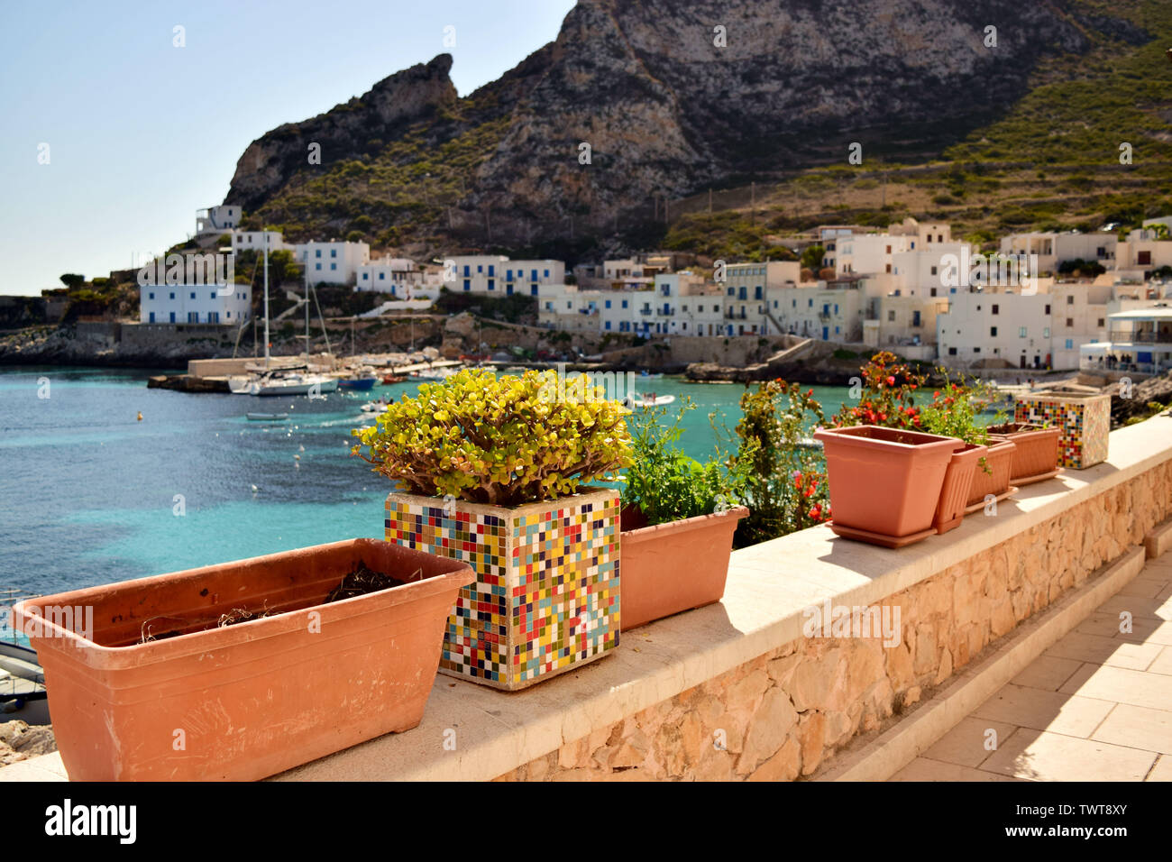 Isola di Levanzo, Sicilia Foto Stock