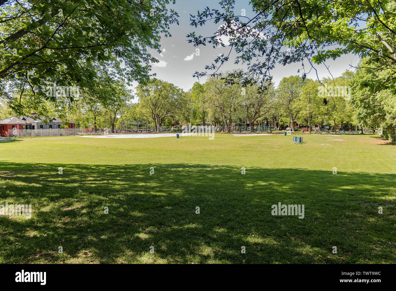 N.D.G. Parco-campo da baseball, Montreal, Canada Foto Stock