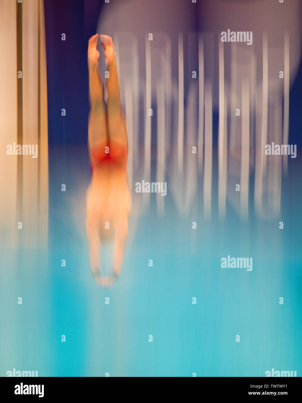Immersioni competitive Foto Stock