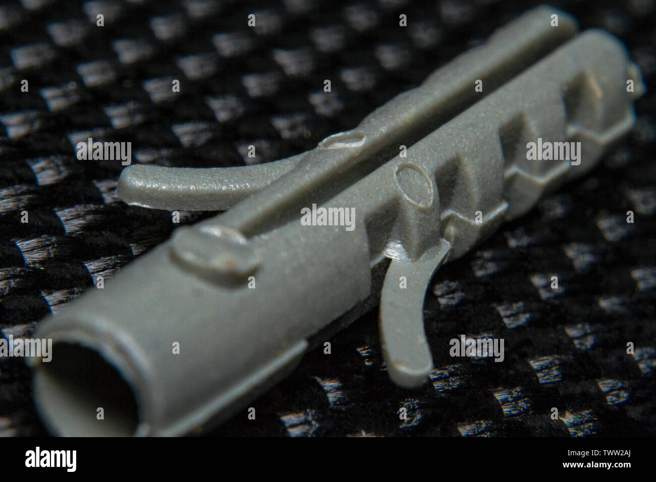 Spinotto a muro in plastica closeup foto Foto Stock