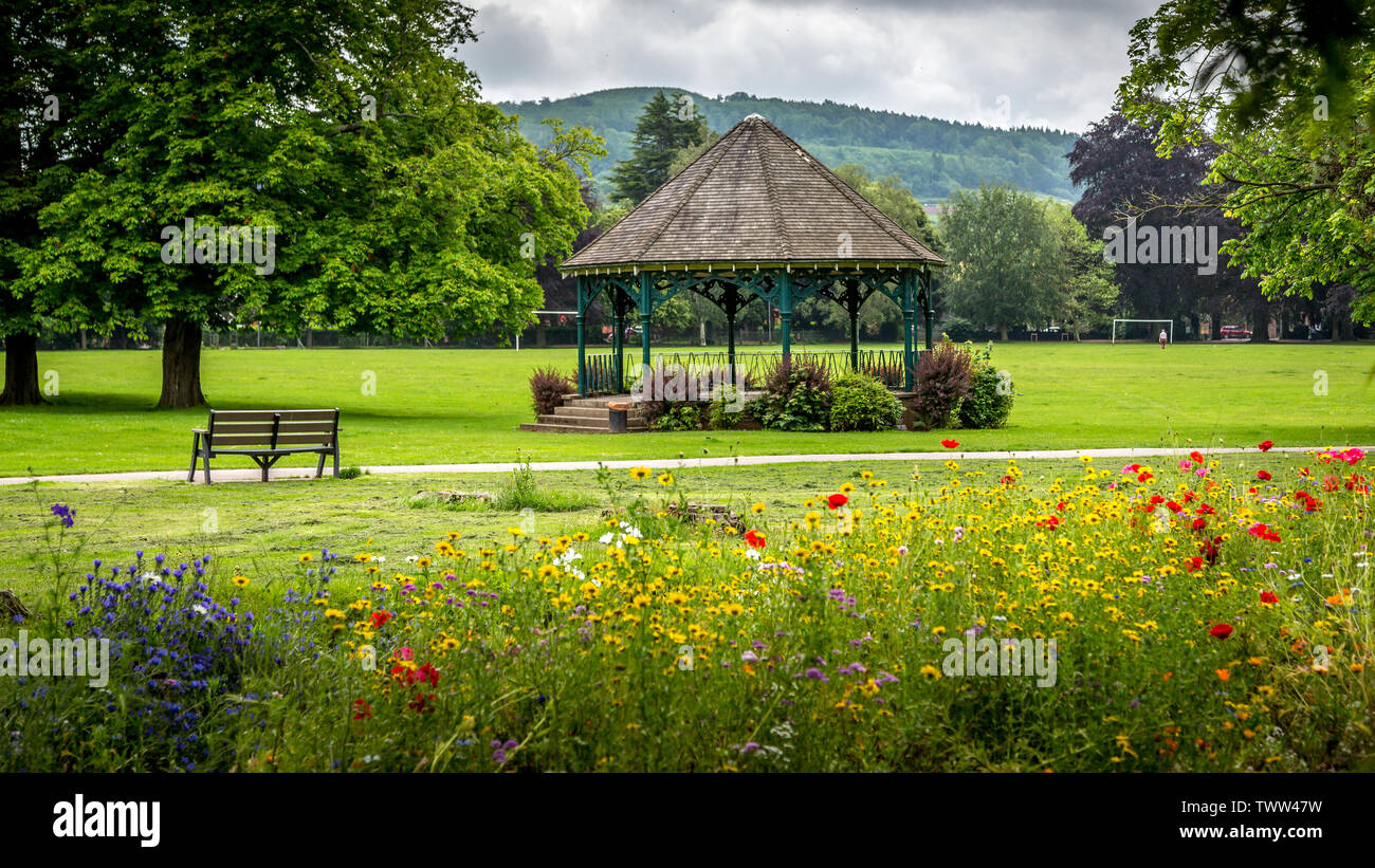 Bailey Parco e Giardino Sensoriale ad Abergavenny, Monmouthshire, Galles Foto Stock