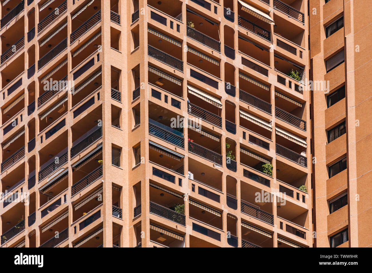 Edificio residenziale di appartamenti a Monaco Foto Stock