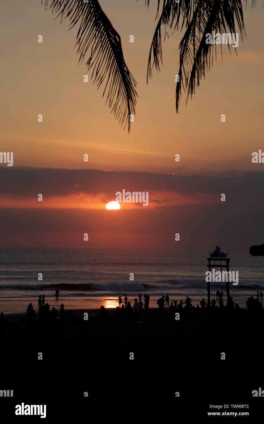 tramonto di Bali Foto Stock