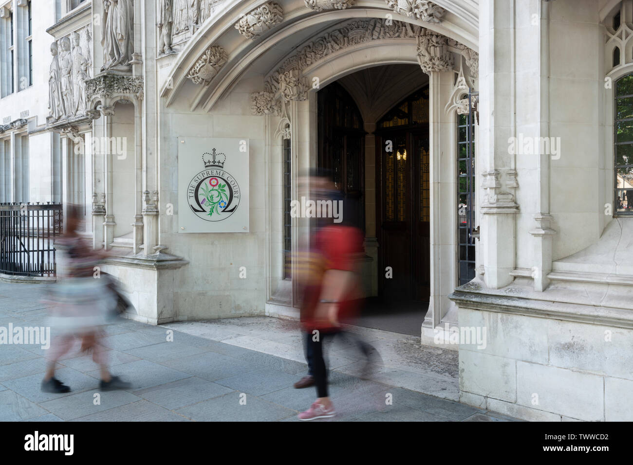 La Corte suprema è un edificio situato sul piccolo George Street a Londra, Regno Unito. Foto Stock