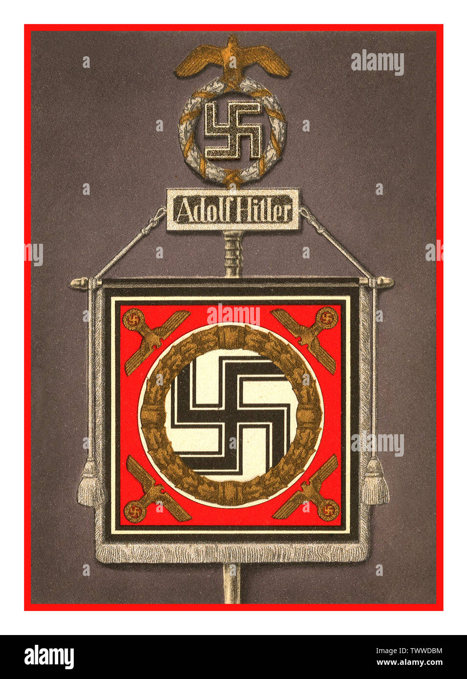 Mousepad Tessile U24 Con Bandiera Tedesca E Aquila Imperiale – 23x19 Cm, Base Antiscivolo In Gomma - 4