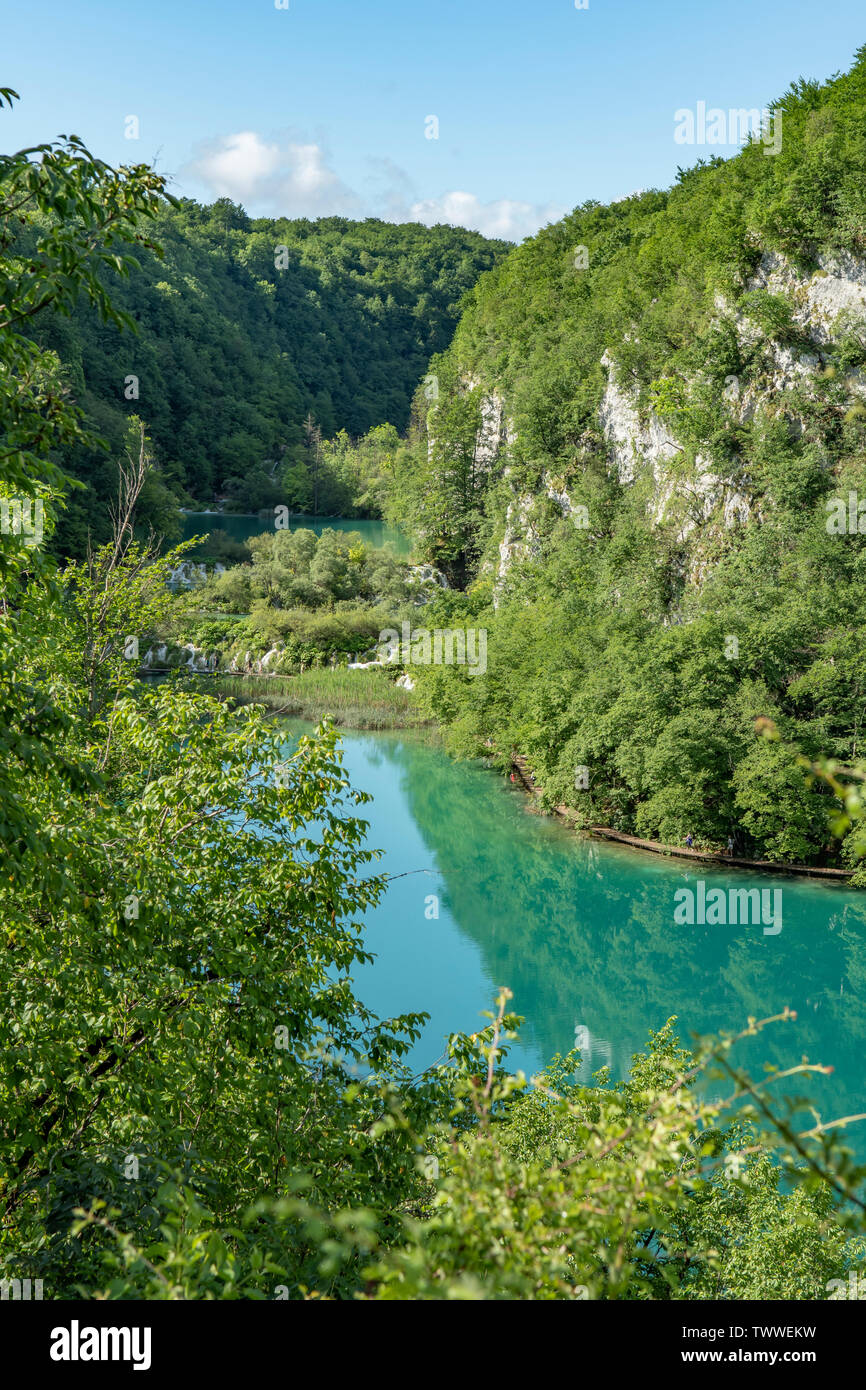 Kaludurovac lago, i laghi di Plitvice NP, Croazia Foto Stock