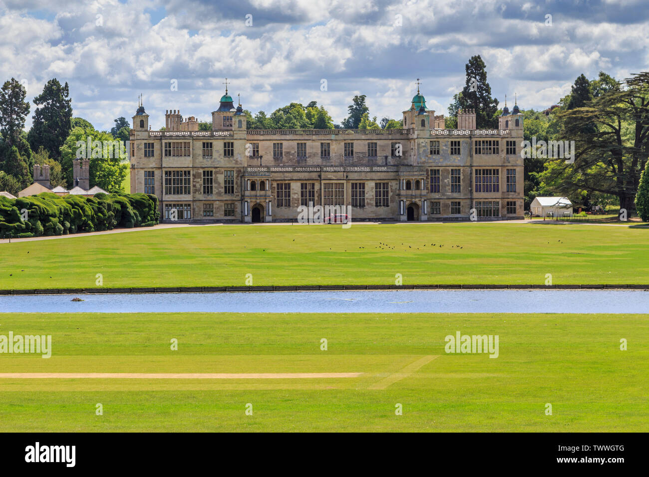 Audley End House e giardini vicino a Saffron Walden, Essex, Inghilterra, Regno Unito, GB Foto Stock