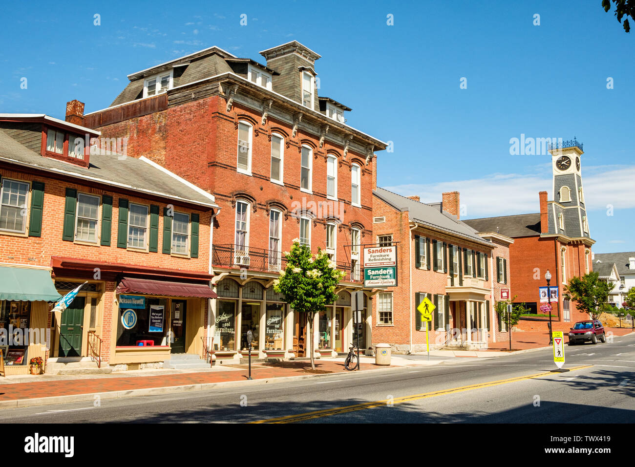 Sanders finitura di mobili, 43 East Main Street, Waynesboro, Pennsylvania Foto Stock