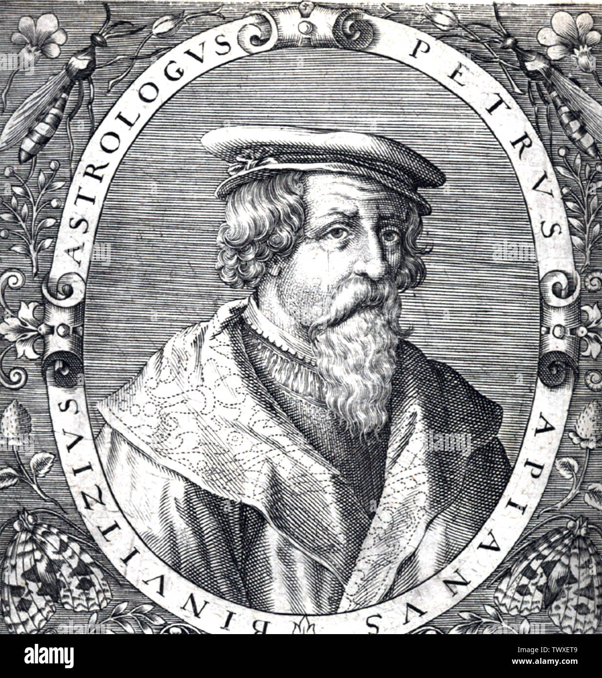 PETRUS APIANO (1495-1552) Tedesco umanista e astronomo Foto Stock