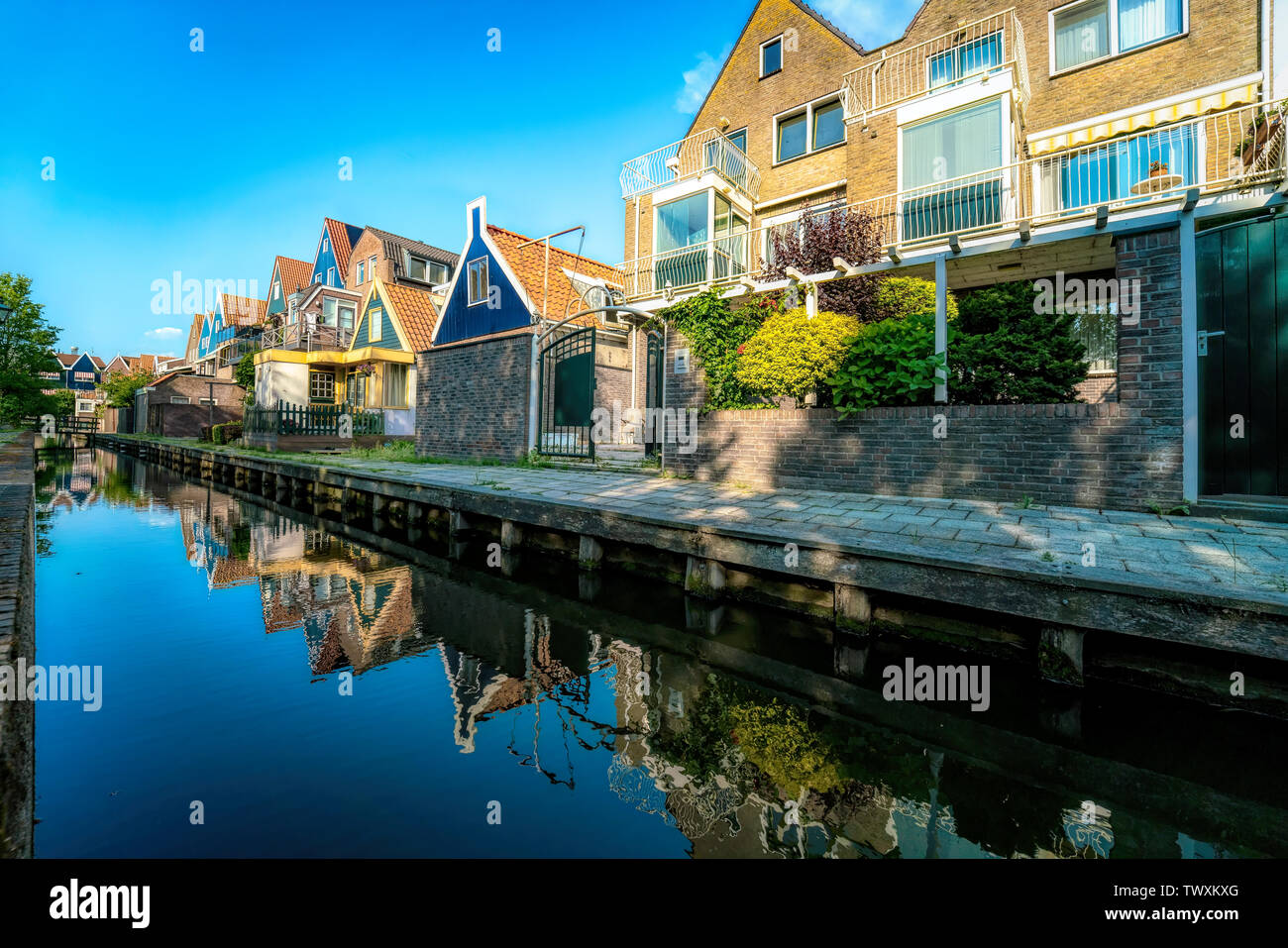 Volendam - piccolo storico villaggio olandese, Paesi Bassi Foto Stock