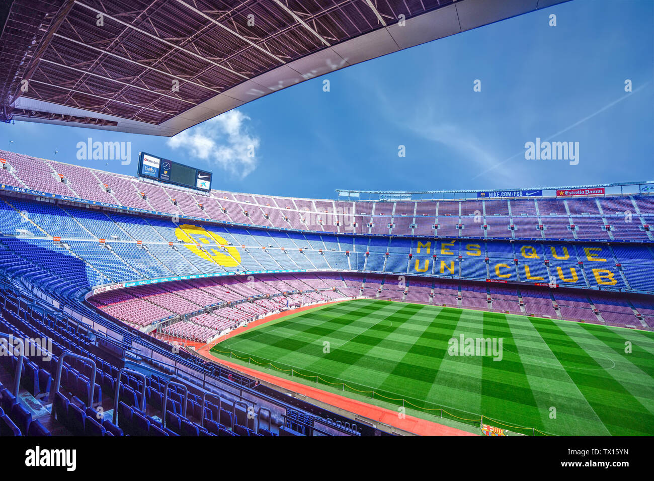 Barcellona Camp Nou Stadium Foto Stock