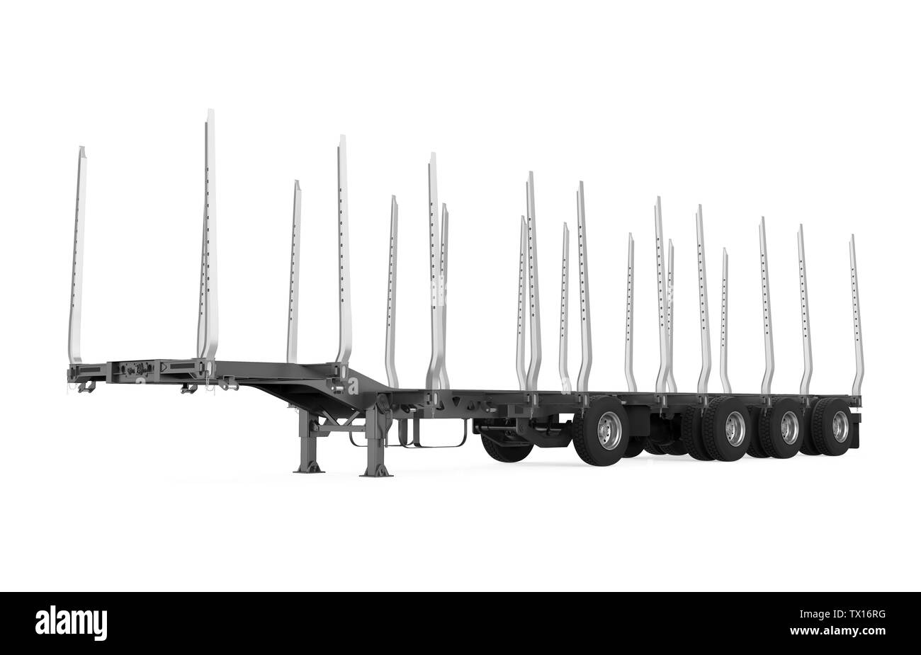 Accesso camion rimorchio isolato Foto Stock