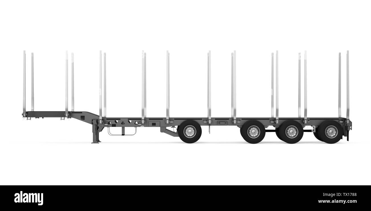 Accesso camion rimorchio isolato Foto Stock