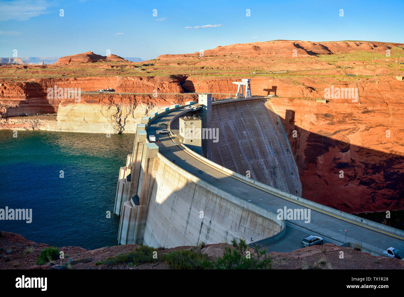 Glen Canyon Dam, Page Arizona Foto Stock